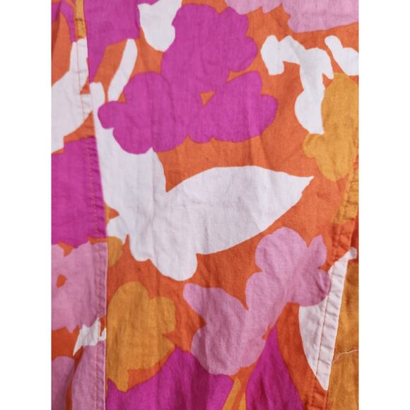 Free Assembly Floral Print Short Sleeve Dress Womens Size Extra Large XL - Picture 3 of 5